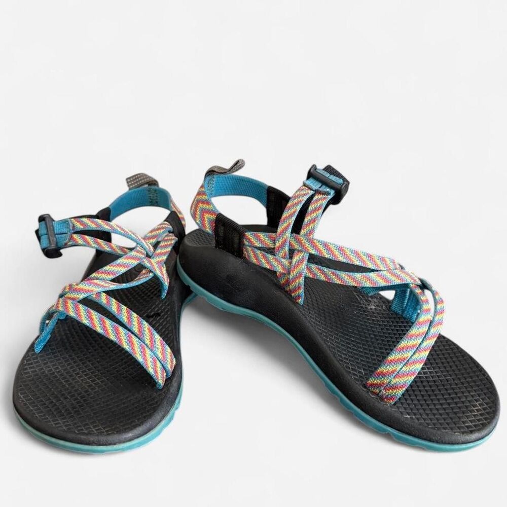 Chaco Kids Sized 4 Rainbow Strap Sandals